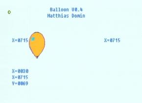 Lightgun-testprogram 'Balloons' screenshot