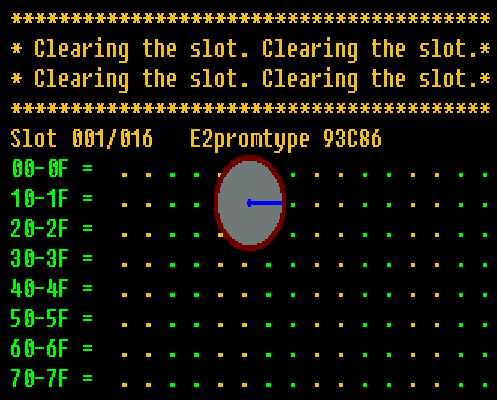 While clearing a slot