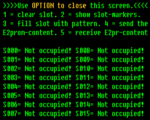 Showing the slot-sctructure