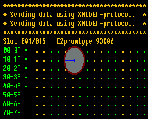 While sending the content of the chip