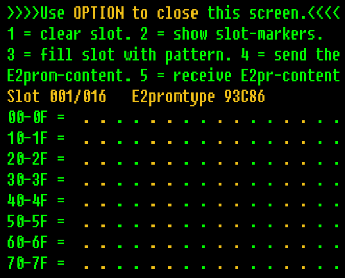 Options-screen