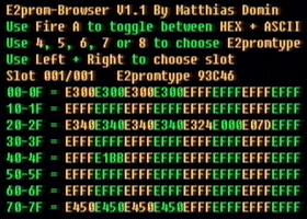 view with wrong e2prom-type in HEX-mode