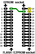 Schematic for the FLASH-ROM adaptor